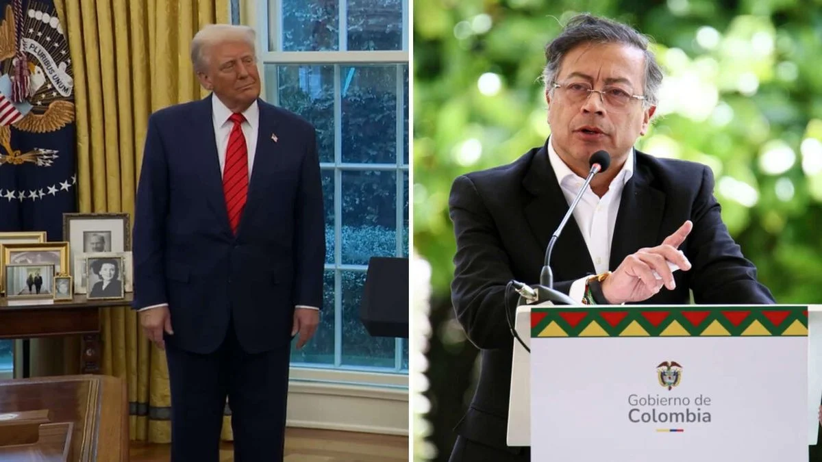 Trump llama “alborotador” a Gustavo Petro y lanza dura advertencia desde Mar-a-Lago