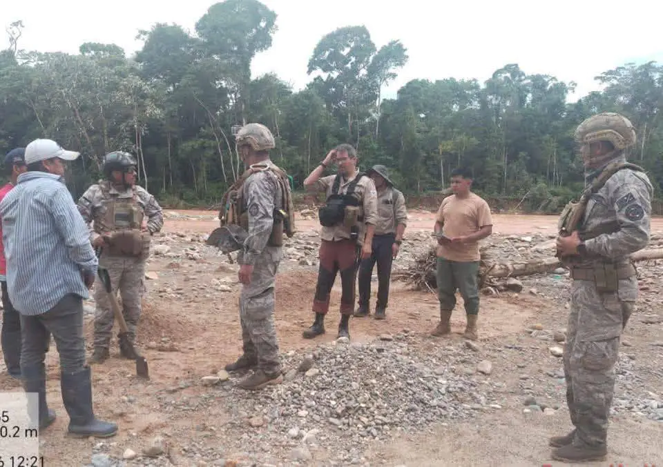 Armada neutraliza focos de minería ilegal en el Parque Nacional Madidi