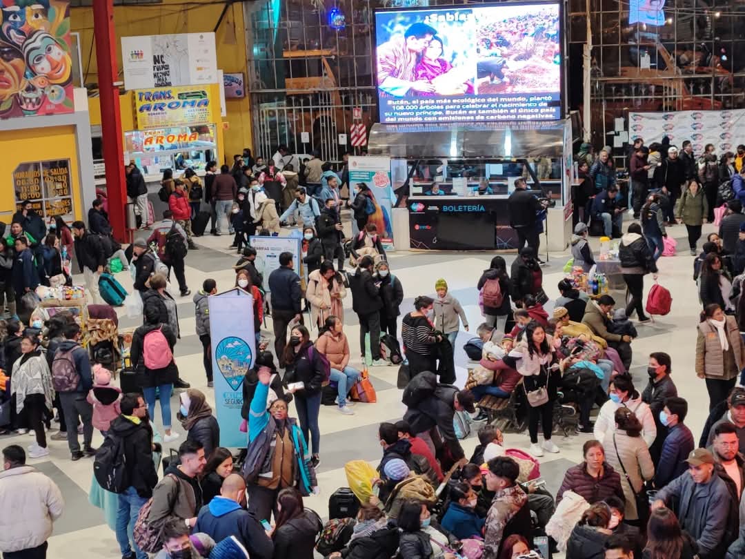 Terminal de Buses de La Paz transportó 32.000 pasajeros durante el Carnaval