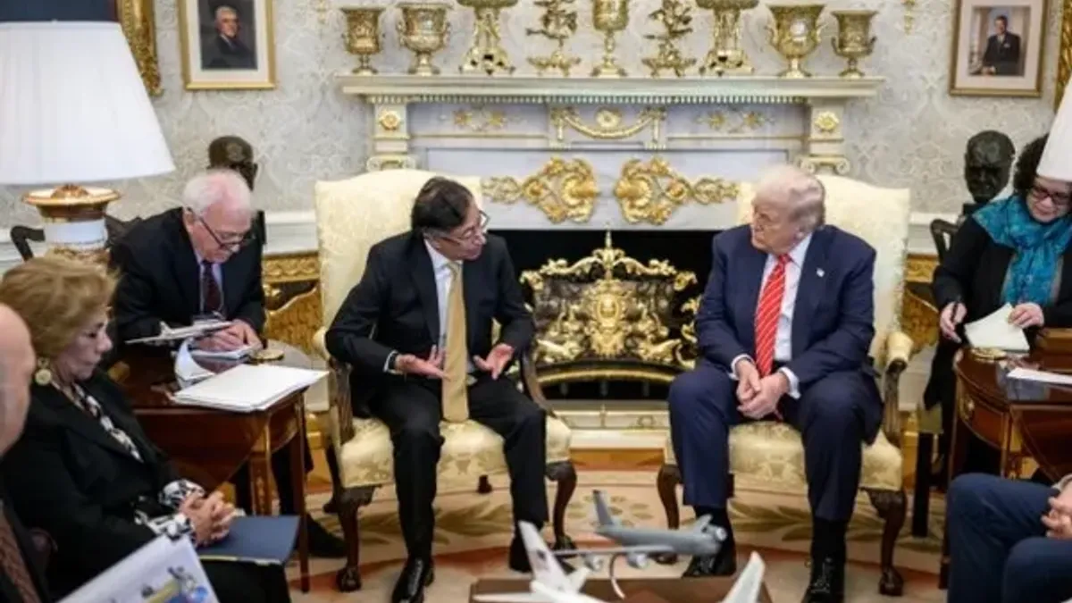 Así fue la reunión a puerta cerrada entre Trump y Petro en la Casa Blanca tras un año de tensiones