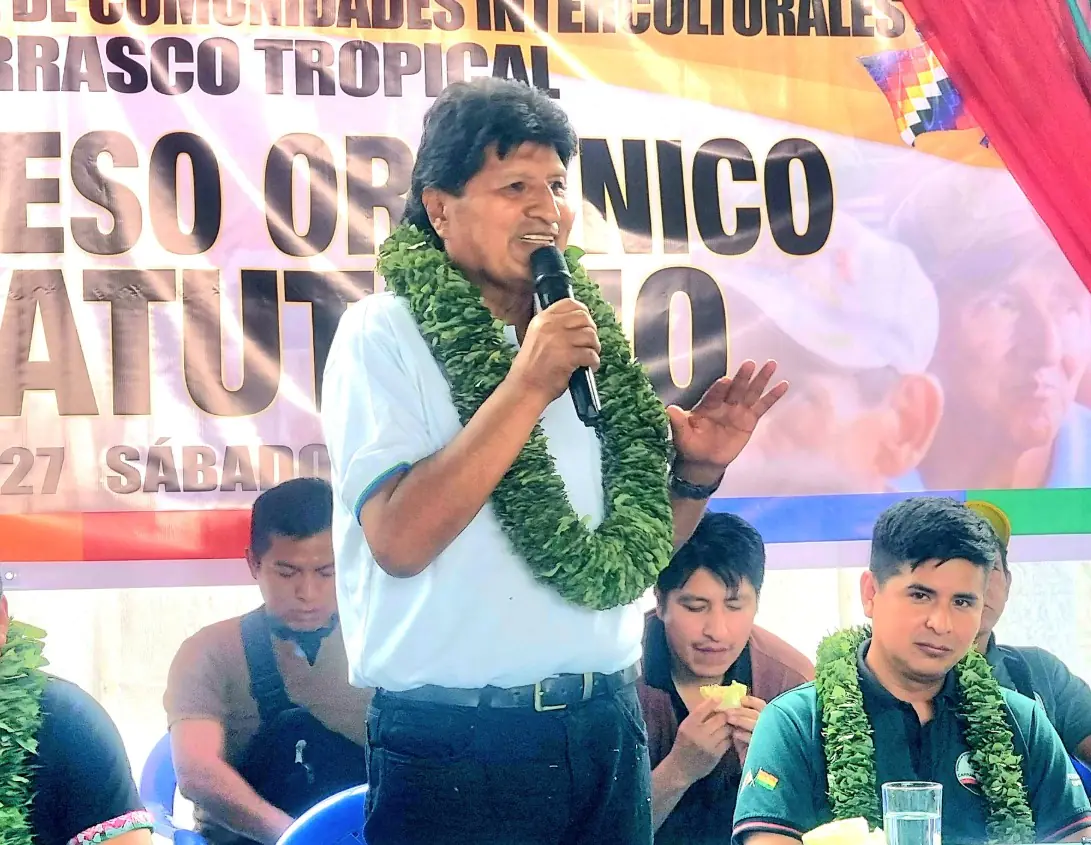 Morales convoca a movilizaciones por balotaje en La Paz
