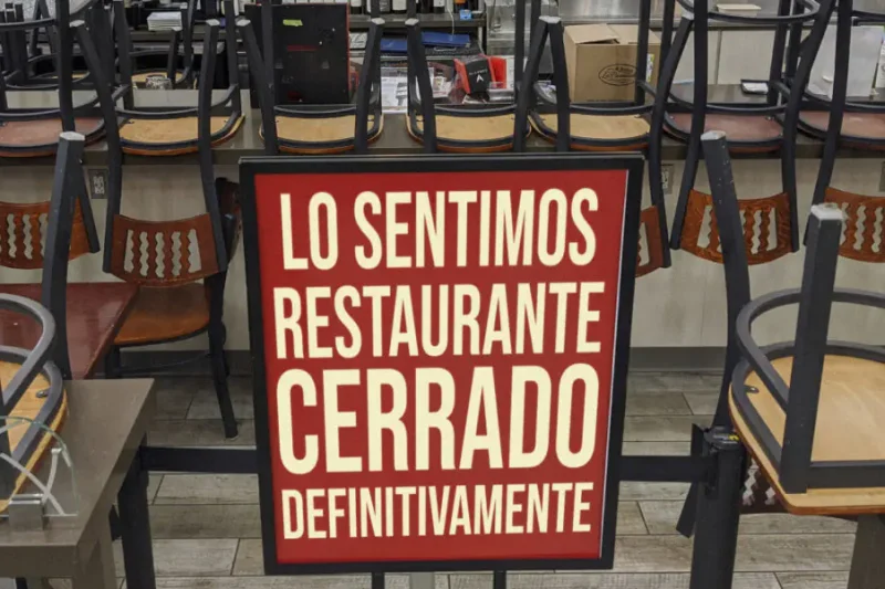 Bloqueos dejan 1.000 negocios gastronómicos cerrados y 99.000 despidos