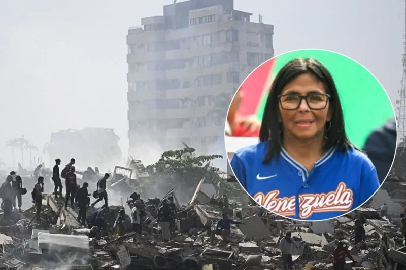 Delcy Rodríguez recorre La Guaira tras terremoto en Venezuela