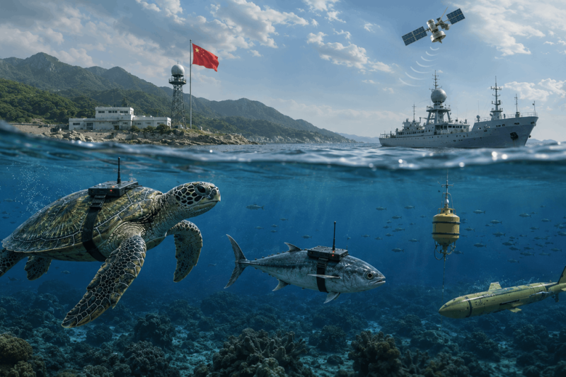 China dice hay “tortugas espía” y “peces espía” en sus costas por órdenes de agencias de inteligencia extranjeras