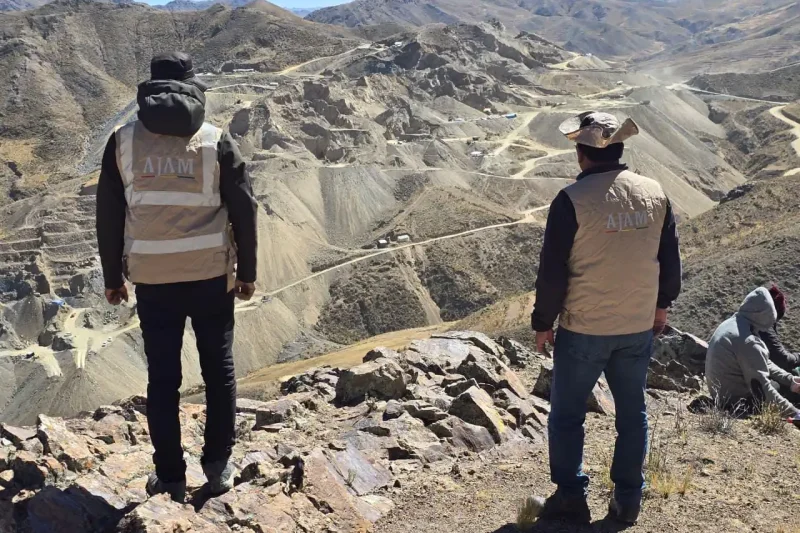 AJAM detecta explotación minera a gran escala en área bajo conflicto en Potosí