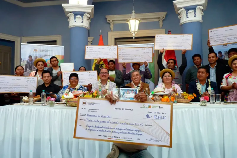 Gobierno destina Bs 3,8 MM para producción agrícola en Chuquisaca, Tarija y Potosí