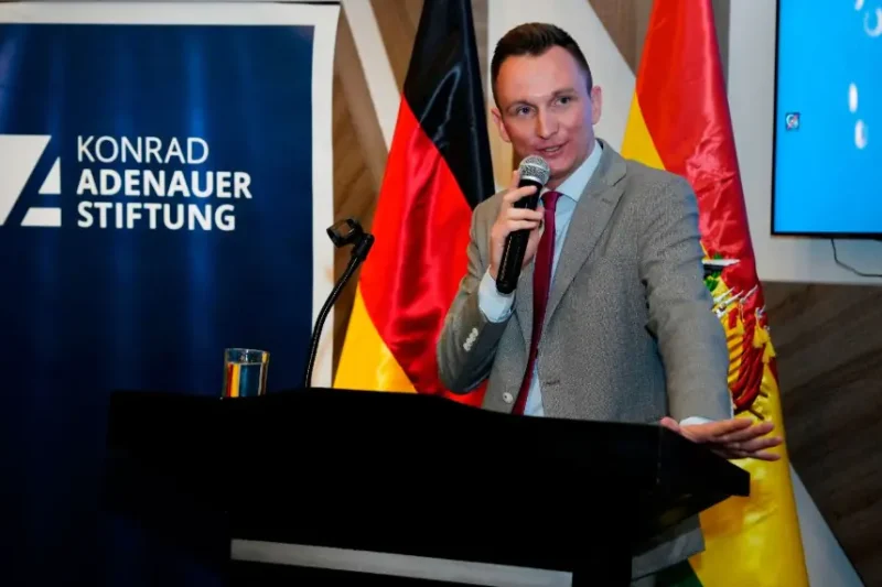 Fundación Konrad Adenauer renueva su representación en Bolivia con Jakob Kerstan