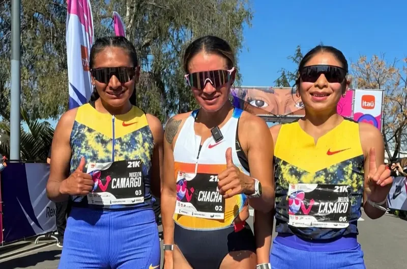 ‎Jhoselyn Camargo conquista la plata en la Media Maratón de Santiago