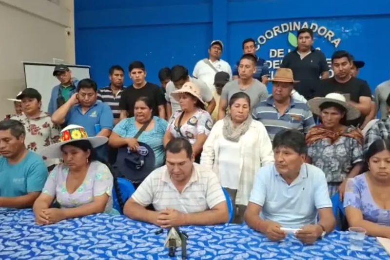 Evismo anuncia marcha para el 4 de septiembre en Cochabamba