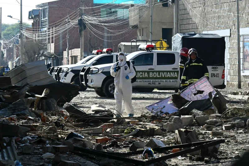 Suben a cuatro los muertos por explosiones en Viacha