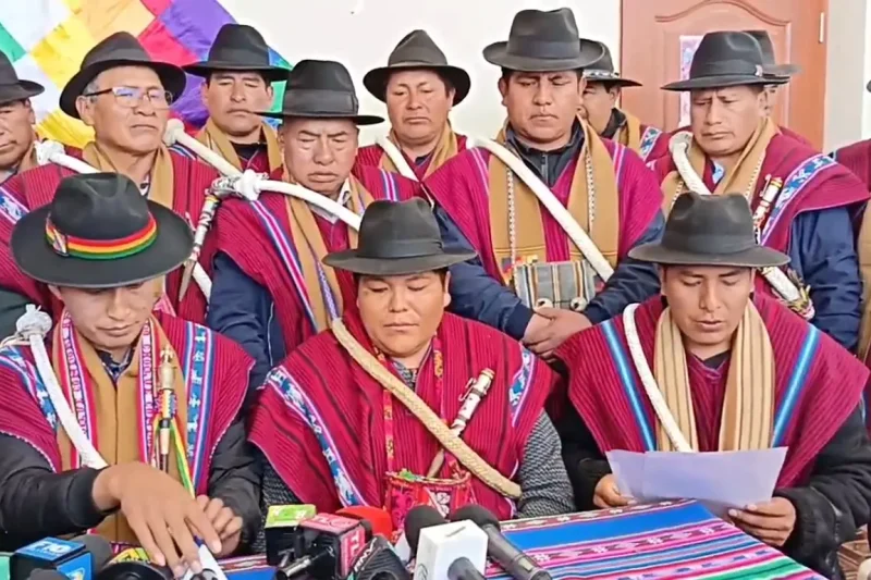 Túpac Katari rechaza ampliar el estado de excepción y advierte con movilizaciones